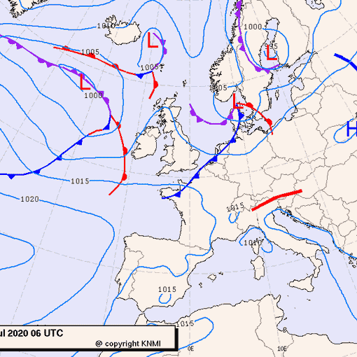 Previsioni meteo per venerdì 24, sabato 25, domenica 26 (luglio)