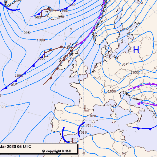 Previsioni meteo per martedì 24, mercoledì 25, giovedì 26 (marzo)
