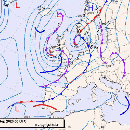 Previsioni meteo per giovedì 24, venerdì 25, sabato 26 (settembre)