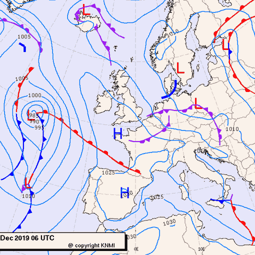 Previsioni meteo per mercoledì 25, giovedì 26, venerdì 27 (dicembre)
