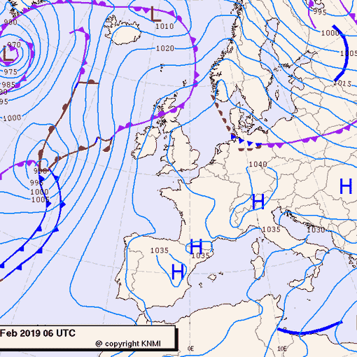 Previsioni meteo per lunedì 25, martedì 26, mercoledì 27 (febbraio)