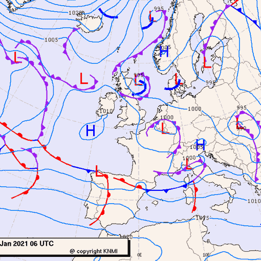 Previsioni meteo per lunedì 25, martedì 26, mercoledì 27 (gennaio)