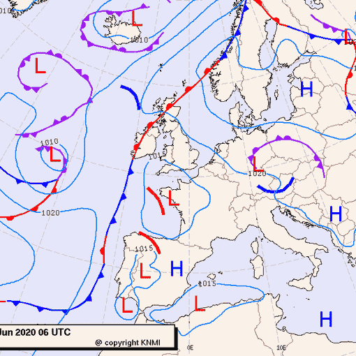 Previsioni meteo per giovedì 25, venerdì 26, sabato 27 (giugno)