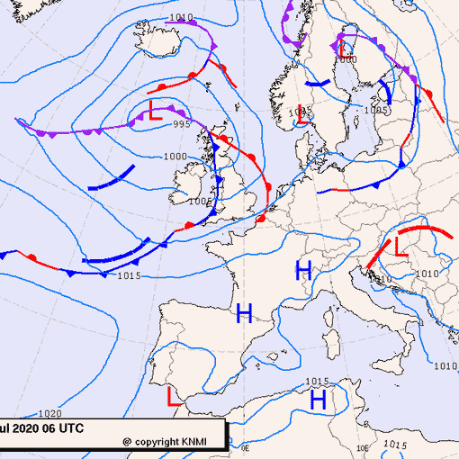 Previsioni meteo per sabato 25, domenica 26, lunedì 27 (luglio)