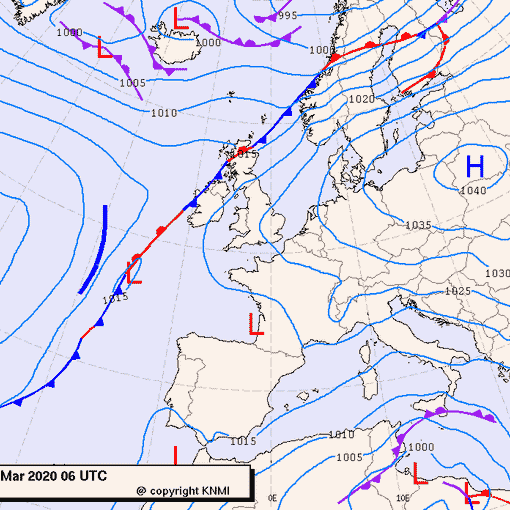Previsioni meteo per mercoledì 25, giovedì 26, venerdì 27 (marzo)