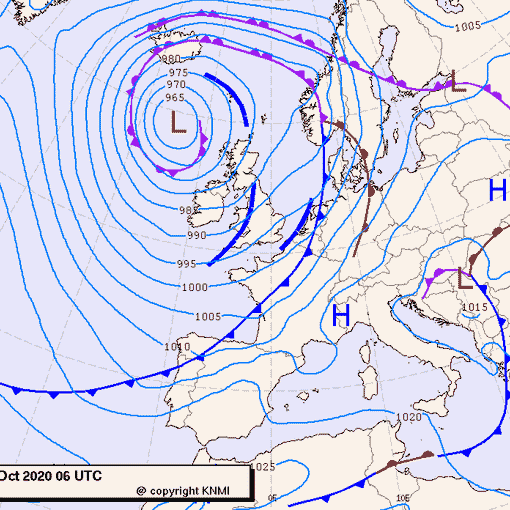 Previsioni meteo per domenica 25, lunedì 26, martedì 27 (ottobre)
