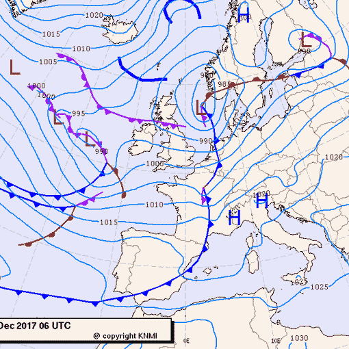 Previsioni meteo per martedì 26, mercoledì 27, giovedì 28 (dicembre)