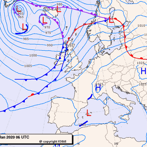Previsioni meteo per domenica 26, lunedì 27, martedì 28 (gennaio)