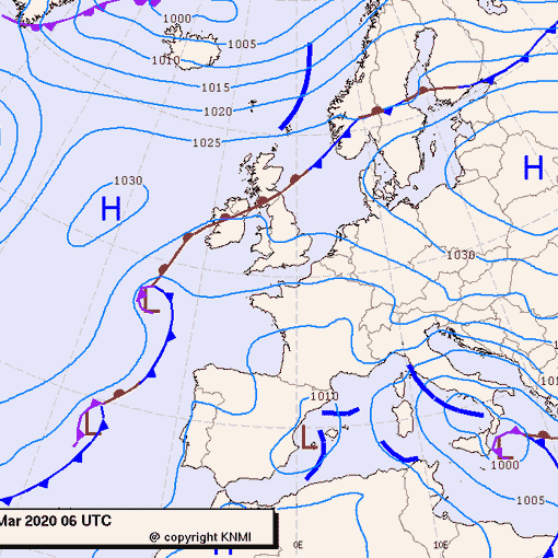 Previsioni meteo per giovedì 26, venerdì 27, sabato 28 (marzo)