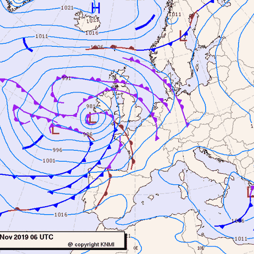 Previsioni meteo per martedì 26, mercoledì 27, giovedì 28 (novembre)