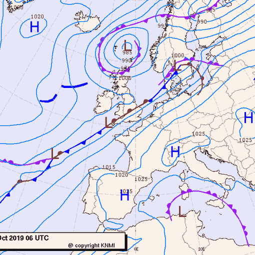 Previsioni meteo per sabato 26, domenica 27, lunedì 28 (ottobre)