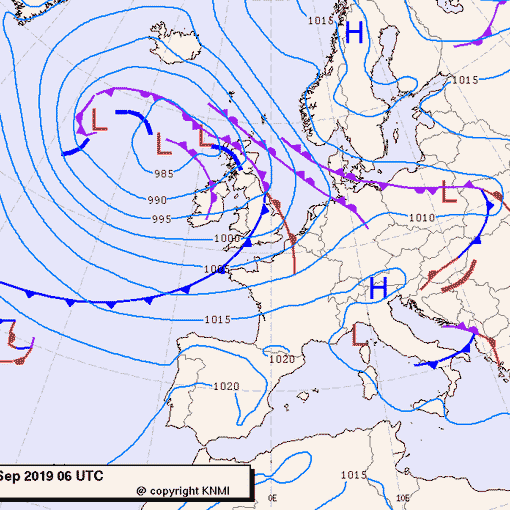 Previsioni meteo per giovedì 26, venerdì 27, sabato 28 (settembre)