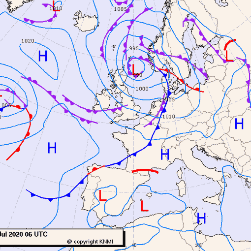 Previsioni meteo per martedì 28, mercoledì 29, giovedì 30 (luglio)