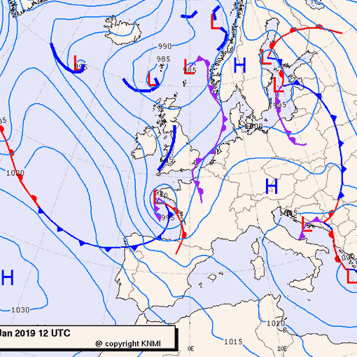 Previsioni meteo per martedì 29, mercoledì 30, giovedì 31 (gennaio)