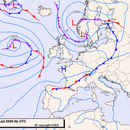 Previsioni meteo per mercoledì 29, giovedì 30, venerdì 31 (luglio)