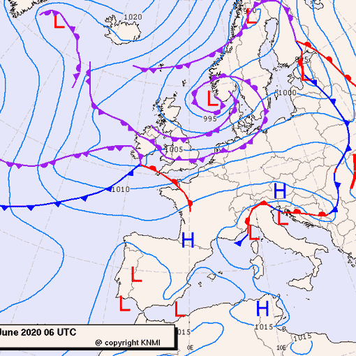 Previsioni meteo per martedì 30, mercoledì 1, giovedì 2 (giugno-luglio)