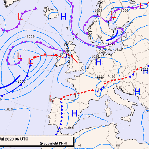 Previsioni meteo per giovedì 30, venerdì 31, sabato 1 (luglio-agosto)