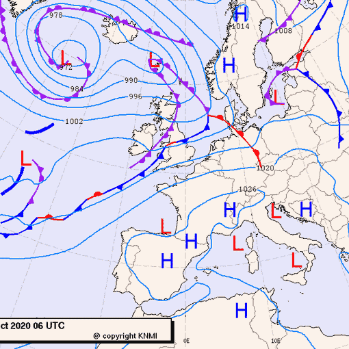 Previsioni meteo per venerdì 30, sabato 31, domenica 1 (ottobre-novembre)