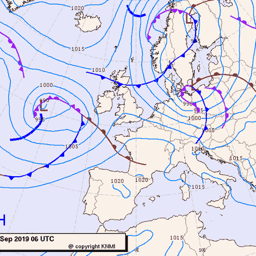Previsioni meteo per lunedì 30, martedì' 1, mercoledì 2 (settembre-ottobre)