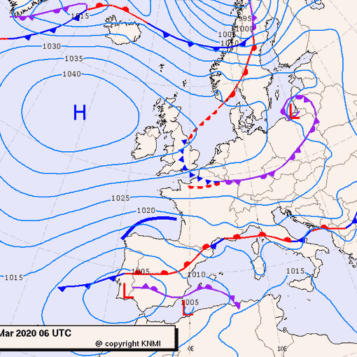 Previsioni meteo per martedì 31, mercoledì 1, giovedì 2 (marzo-aprile)
