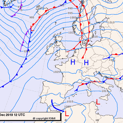 Previsioni meteo per martedì 3, mercoledì 4, giovedì 5 (dicembre)