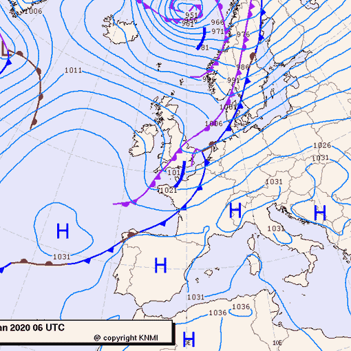 Previsioni meteo per venerdì 3, sabato 4, domenica 5 (gennaio)