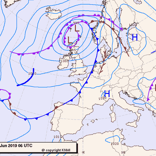 Previsioni meteo per lunedì 3, martedì 4, mercoledì 5 (giugno)