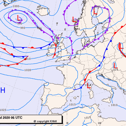 Previsioni meteo per venerdì 3, sabato 4, domenica 5 (luglio)