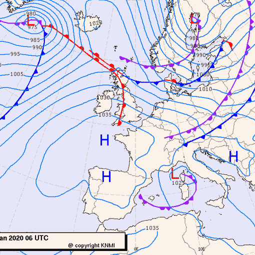 Previsioni meteo per sabato 4, domenica 5, lunedì 6 (gennaio)