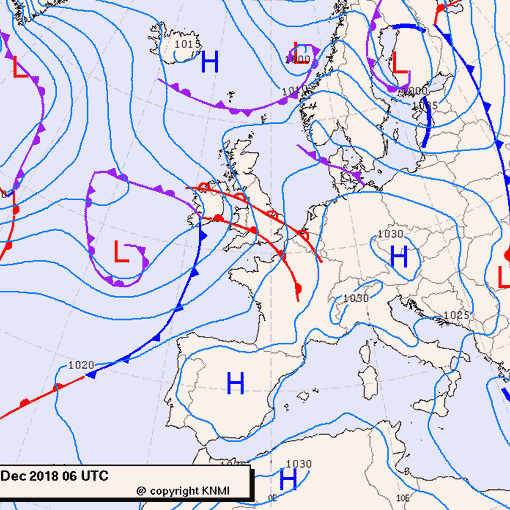 Previsioni meteo per mercoledì 5, giovedì 6, venerdì 7 (dicembre)