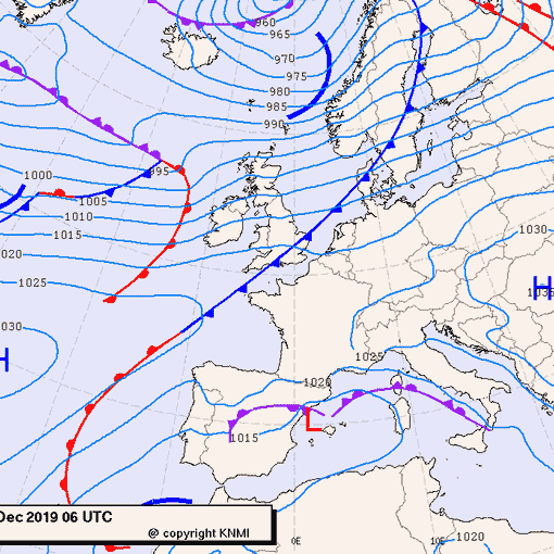 Previsioni meteo per giovedì 5, venerdì 6, sabato 7 (dicembre)