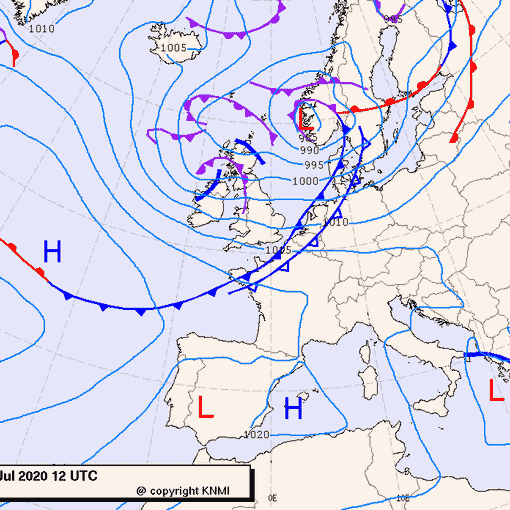 Previsioni meteo per domenica 5, lunedì 6, martedì 7 (luglio)