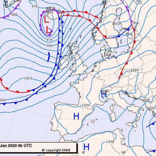Previsioni meteo per lunedì 6, martedì 7, mercoledì 8 (gennaio)