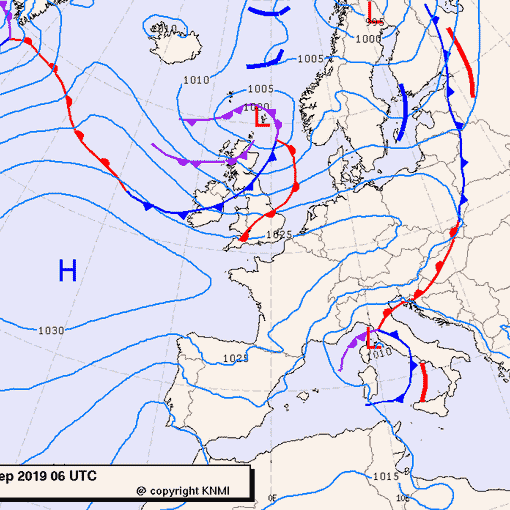 Previsioni meteo per venerdì 6, sabato 7, domenica 8 (settembre)