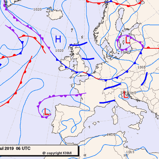 Previsioni meteo per domenica 7, lunedì 8, martedì 9 (luglio)