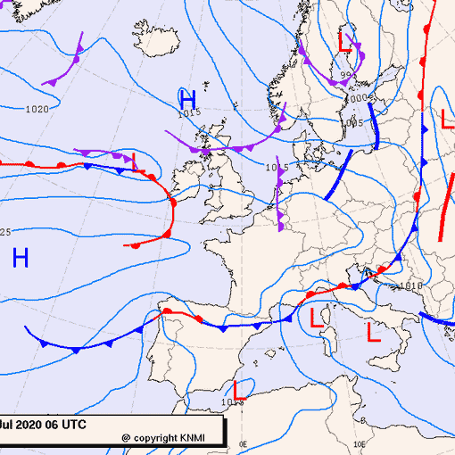 Previsioni meteo per martedì 7, mercoledì 8, giovedì 9 (luglio)