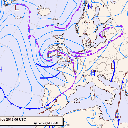 Previsioni meteo per giovedì 7, venerdì 8, sabato 9 (novembre)