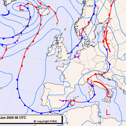 Previsioni meteo per lunedì 8, martedì 9, mercoledì 10 (giugno)