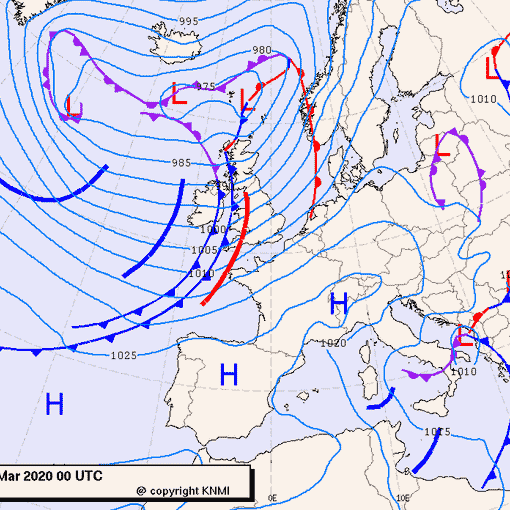 Previsioni meteo per domenica 8, lunedì 9, martedì 10 (marzo)