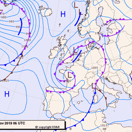 Previsioni meteo per venerdì 8, sabato 9, domenica 10 (novembre)