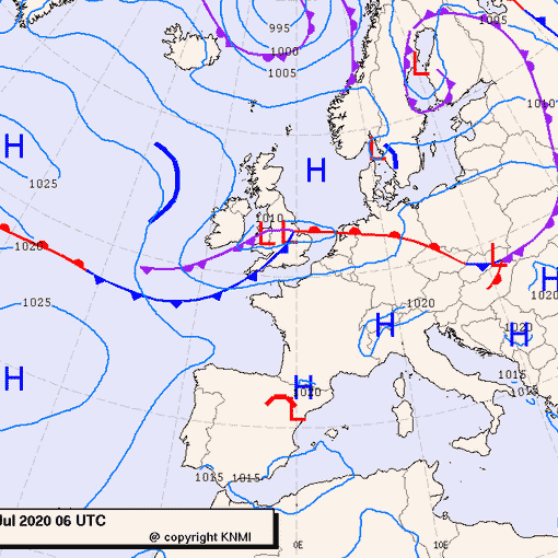 Previsioni meteo per giovedì 9, venerdì 10, sabato 11 (luglio)
