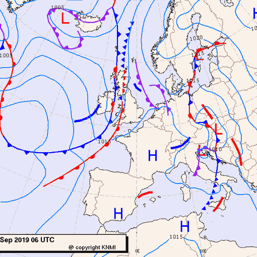 Previsioni meteo per lunedì 9, martedì 10, mercoledì 11 (settembre)
