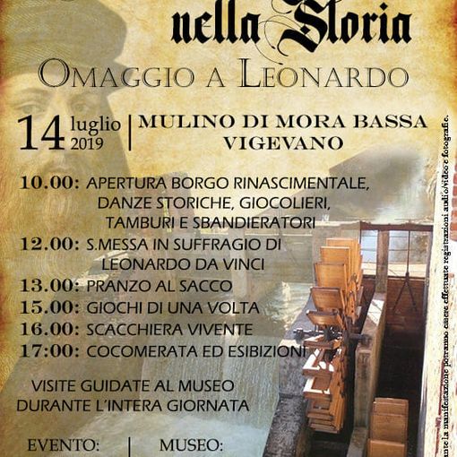 Vigevano, al Mulino di Mora Bassa quattro passi nella storia con Leonardo da Vinci