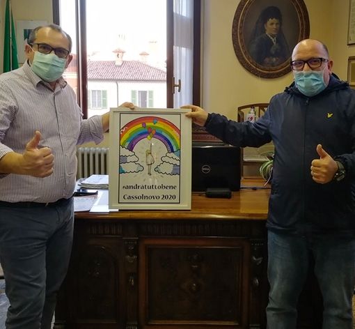 Cassolnovo, Michele Del Piccolo dona alla comunità un’opera che infonde speranza