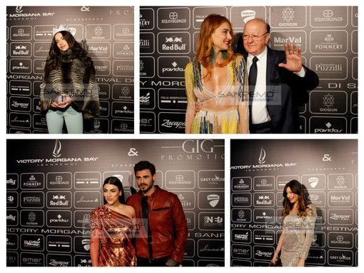 #Sanremo2019 Massimo Boldi e tanti altri vip all'Opening Party del Victory Morgana Bay