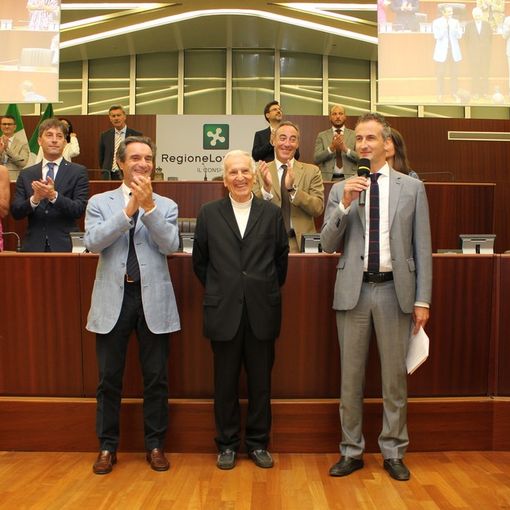 Il Professor Silvio Garattini in Consiglio regionale:  il riconoscimento e la gratitudine della Lombardia