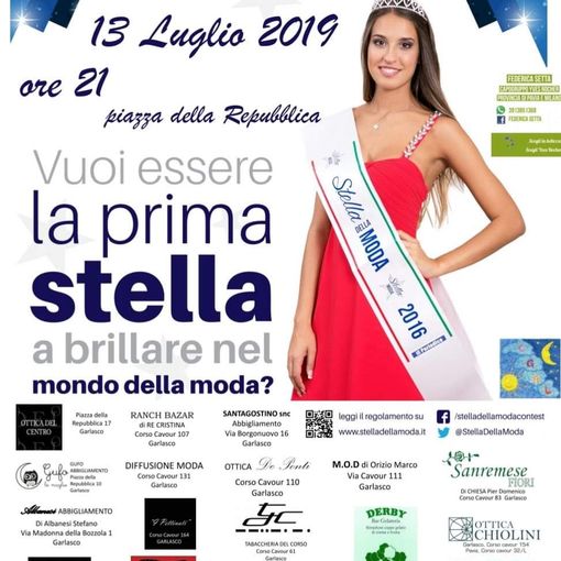 Garlasco questa sera ospita la tappa decisiva di &quot;Stella della moda&quot;