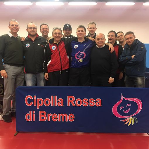 Tennistavolo serie A1: impresa della Cipolla Rossa di Breme. Salvezza raggiunta