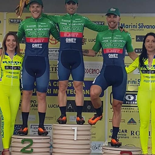 Ciclismo: la Viris Vigevano cala il tris nelle Marche, podio a tinte ducali