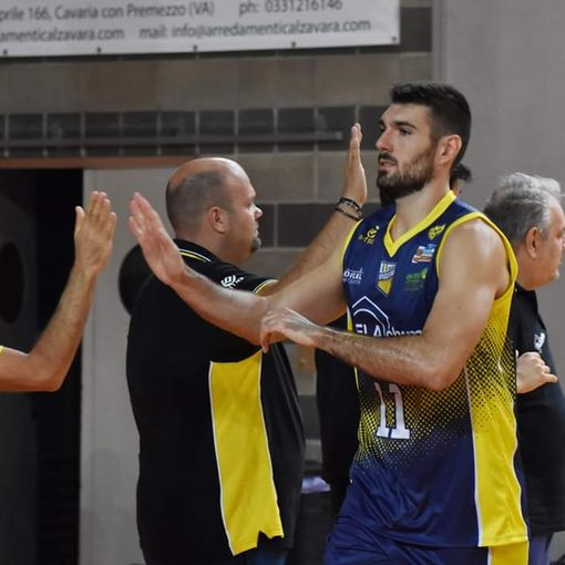 Filippini miglior realizzatore della Elachem Vigevano nella foto di Laura Marmonti